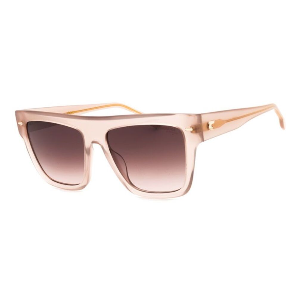 Carrera Sunglasses Square Full Rim, Nude Frame and Brown Gradient Lens